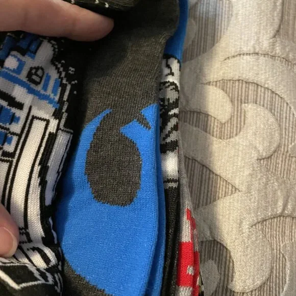 Star Wars Men's Multi-Color 6-Pairs Causal Ankle Socks 6-Pack Shoe Size 3-10 - Picture 2 of 7